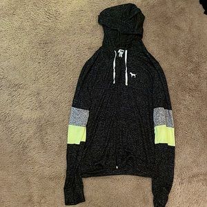 large PINK grey hoodie